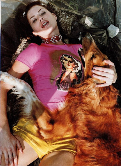 Blumarine S/S 1995 Dragstrip Girl shirt