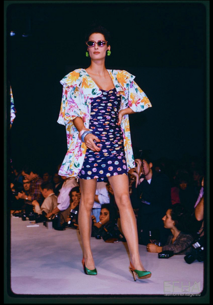 Emanuel Ungaro 1988 iconic silk bustier dress - documented