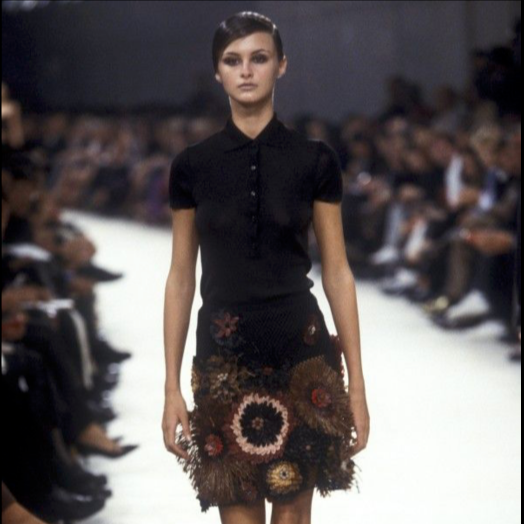 Cerruti Arte S/S 2001 runway skirt