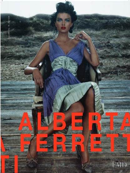 Alberta Ferretti 2006 lilac silk dress - runway / campaign