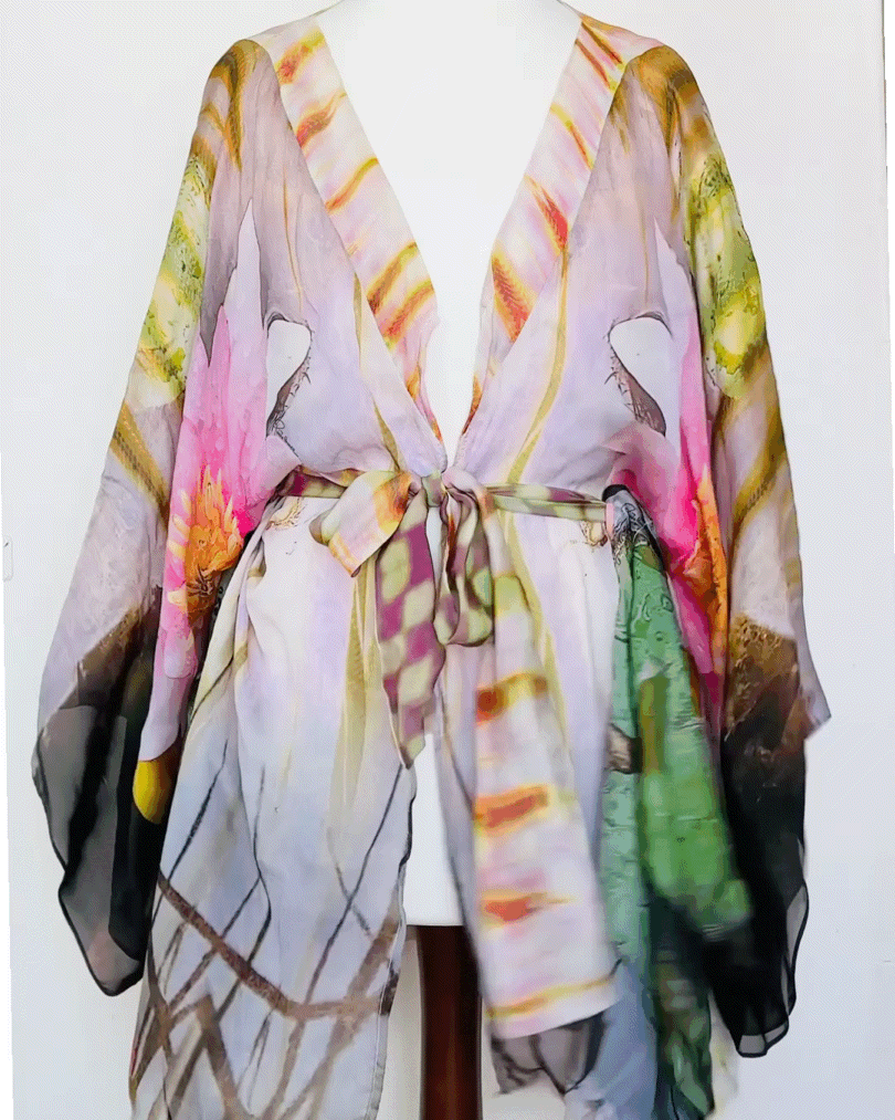 Roberto Cavalli 2009 Silk Caftan – Runway