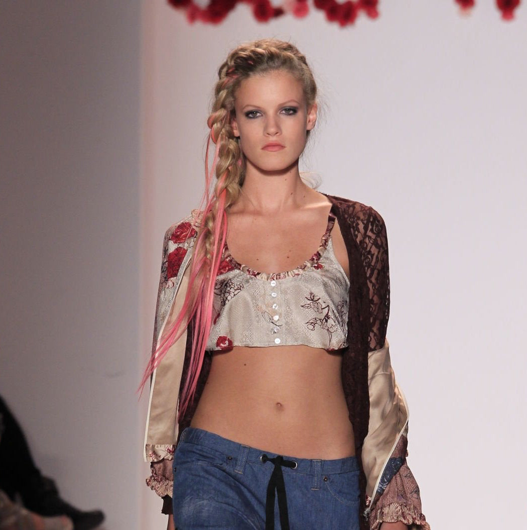Odd Molly 2011 Silk Patchwork Crop Top - Runway