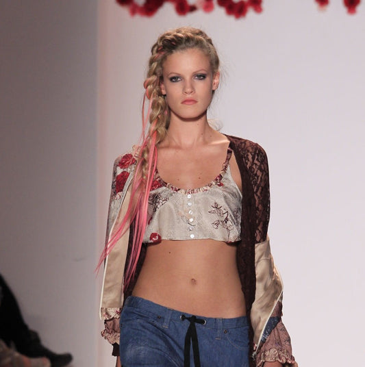 Odd Molly 2011 Silk Patchwork Crop Top - Runway