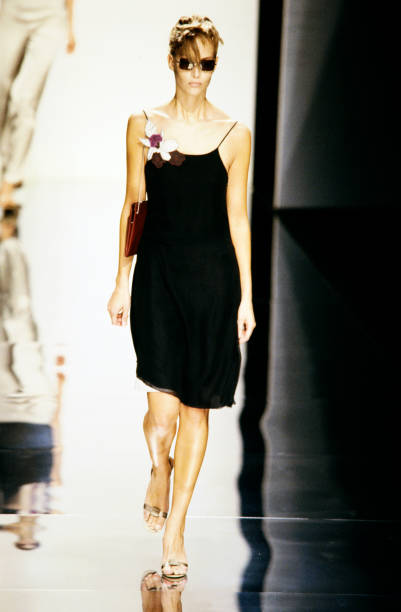 Emporio Armani S/S 2001 runway black dress