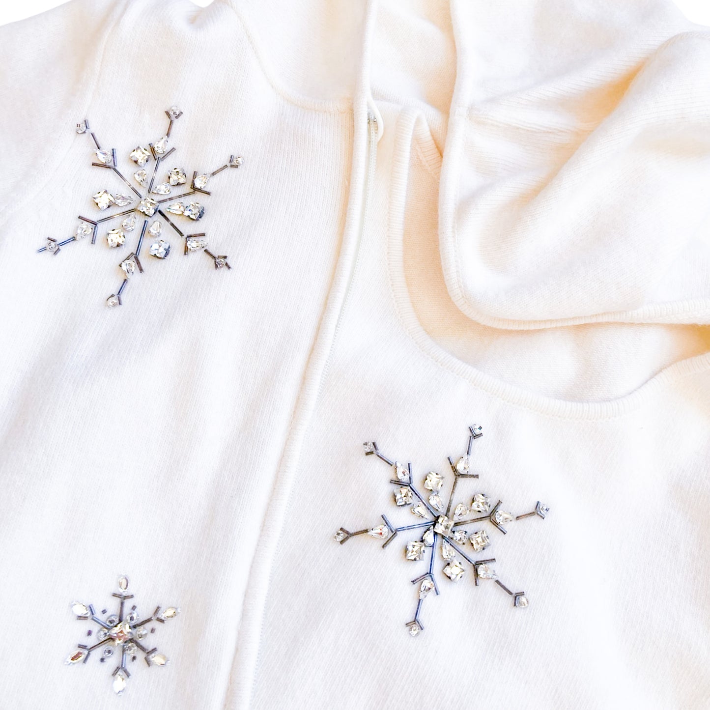 Italian Luxury Designer 2000s Angora & Swarovski twinset