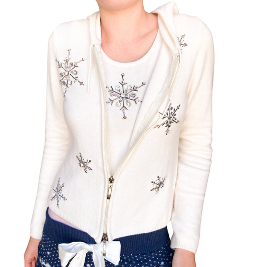 Italian Luxury Designer 2000s Angora & Swarovski twinset