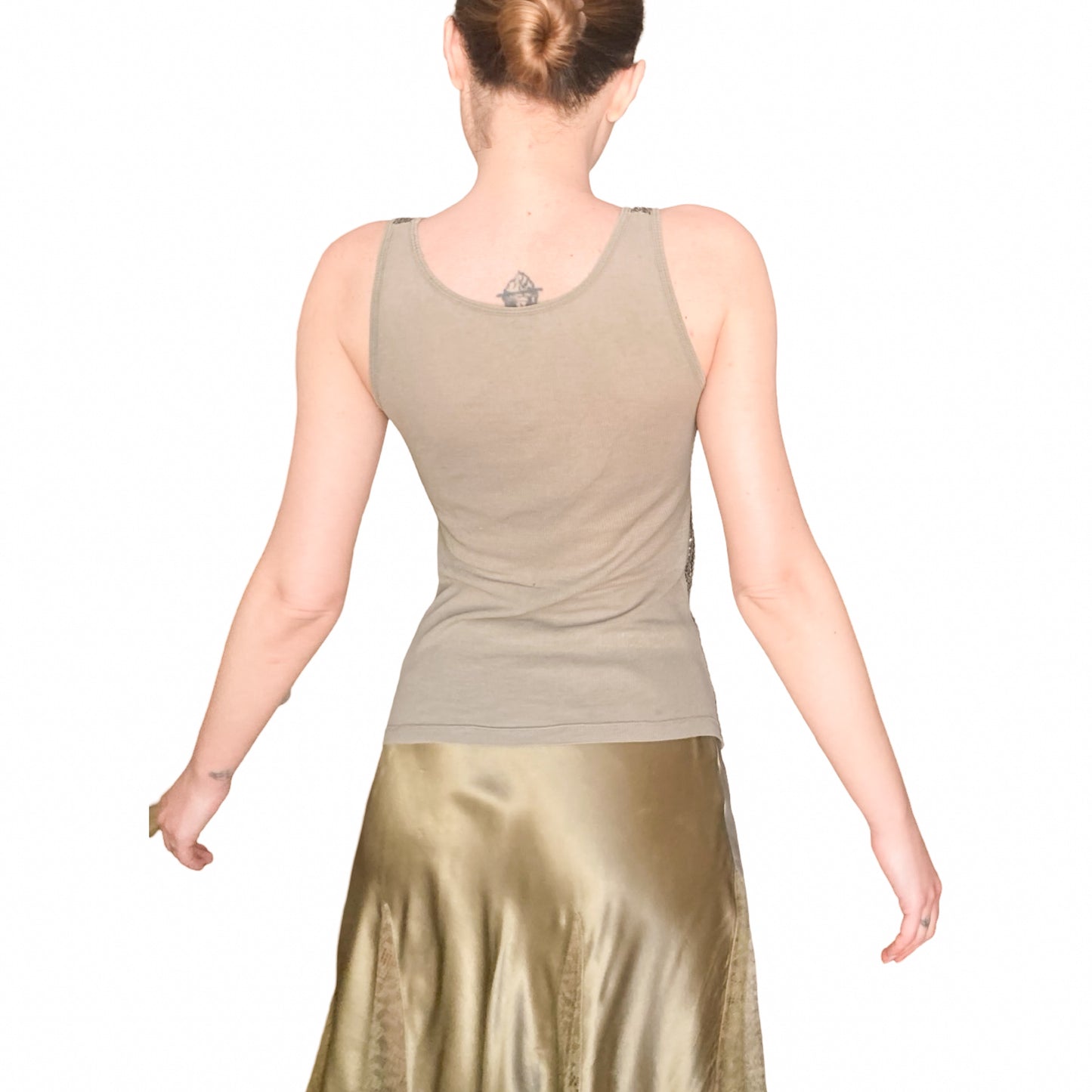 French Designer VTG ibiza bronze racerback