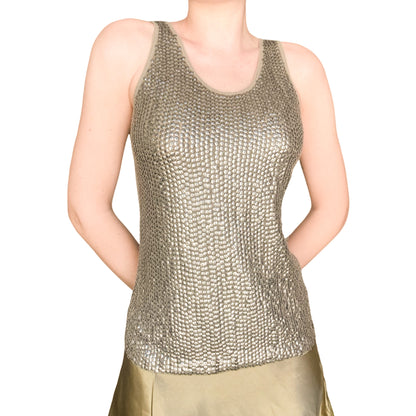 French Designer VTG ibiza bronze racerback
