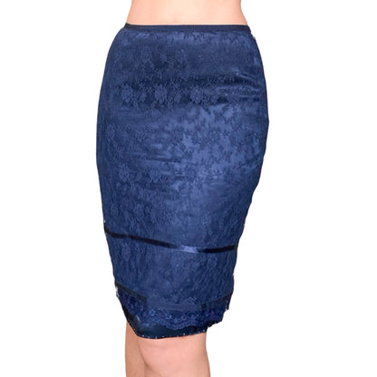 Moschino 90's lace pencil skirt