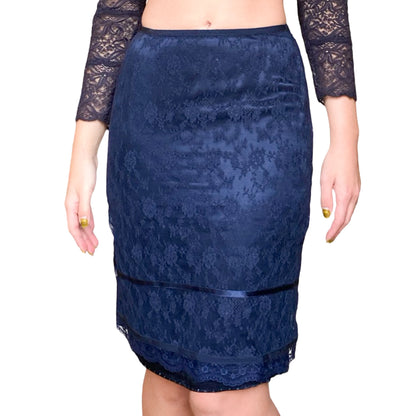 Moschino 90's lace pencil skirt