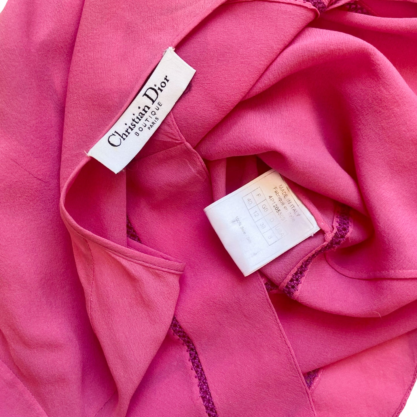 Christian Dior ( by Galliano ) 2004 silk blouse