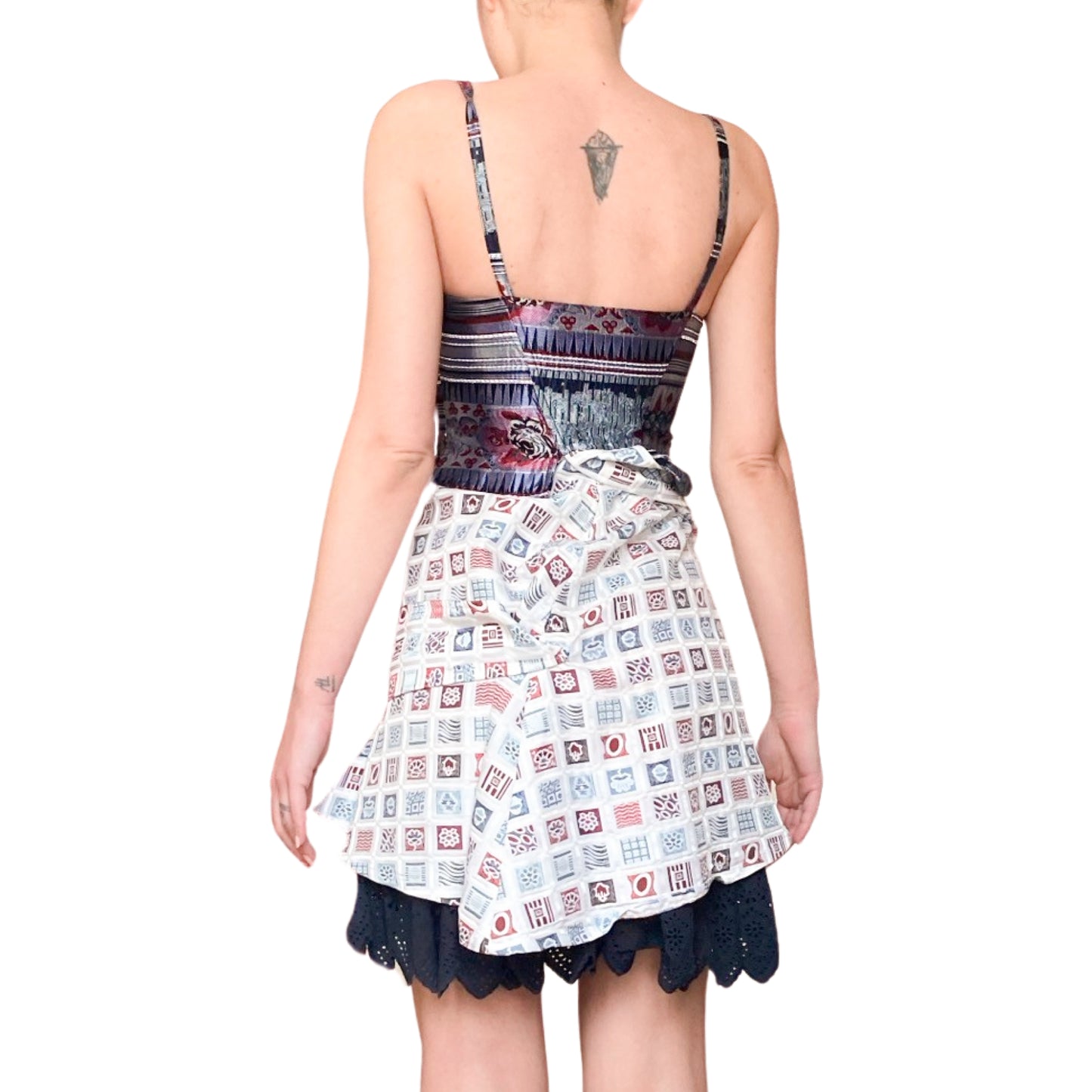Christian Lacroix 90s insane patchwork dress