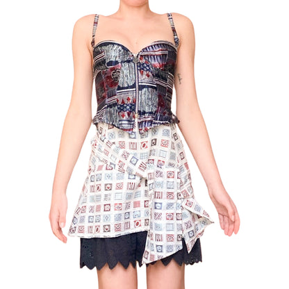 Christian Lacroix 90s insane patchwork dress