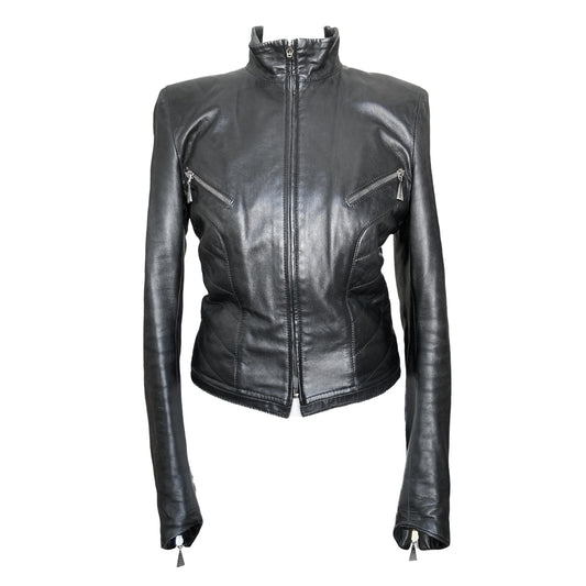 (Claude) Montana 90's rare leather biker jacket