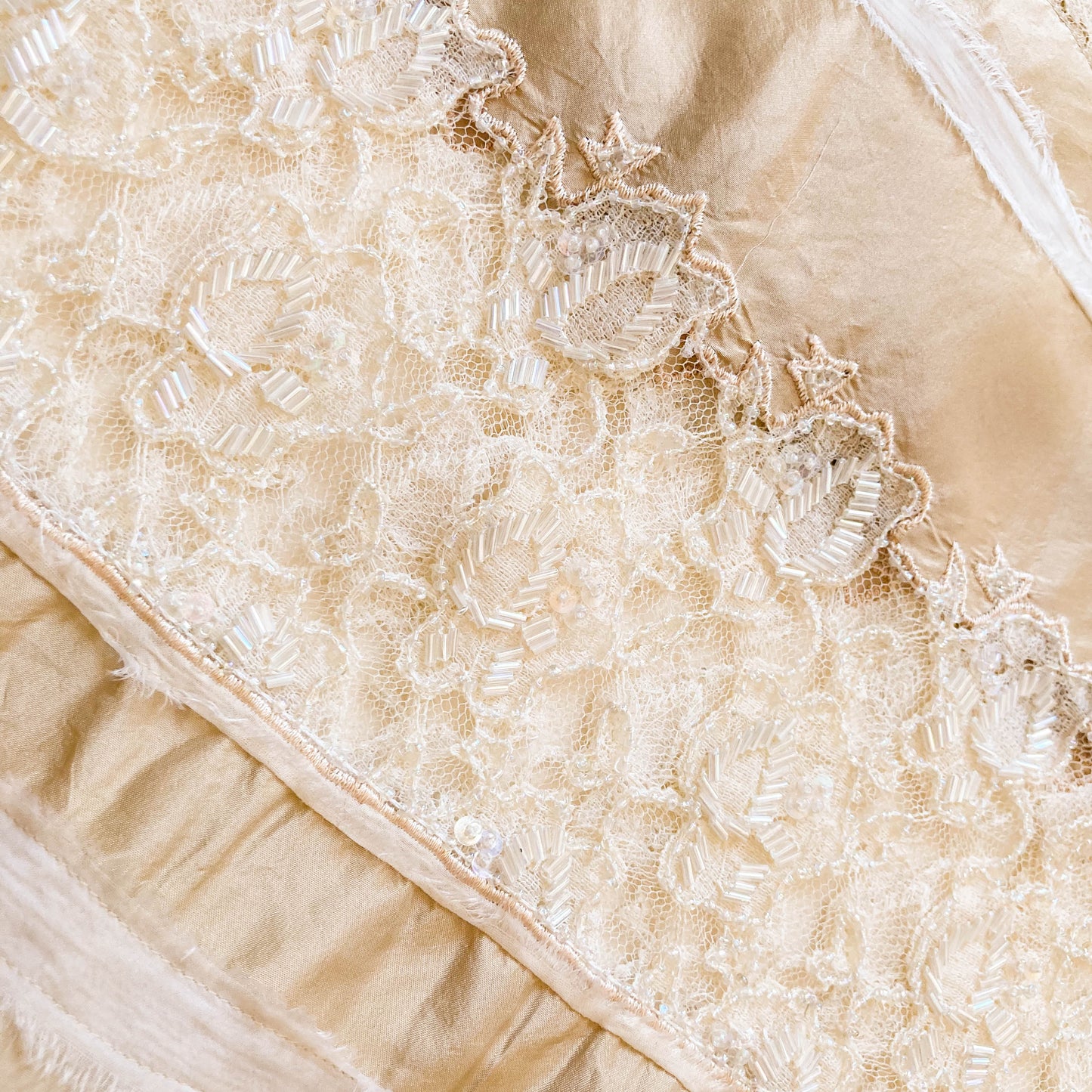 Italian Silk & Lace Angelic bustier set