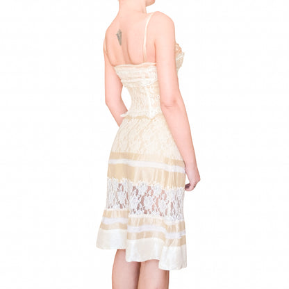 Italian Silk & Lace Angelic bustier set