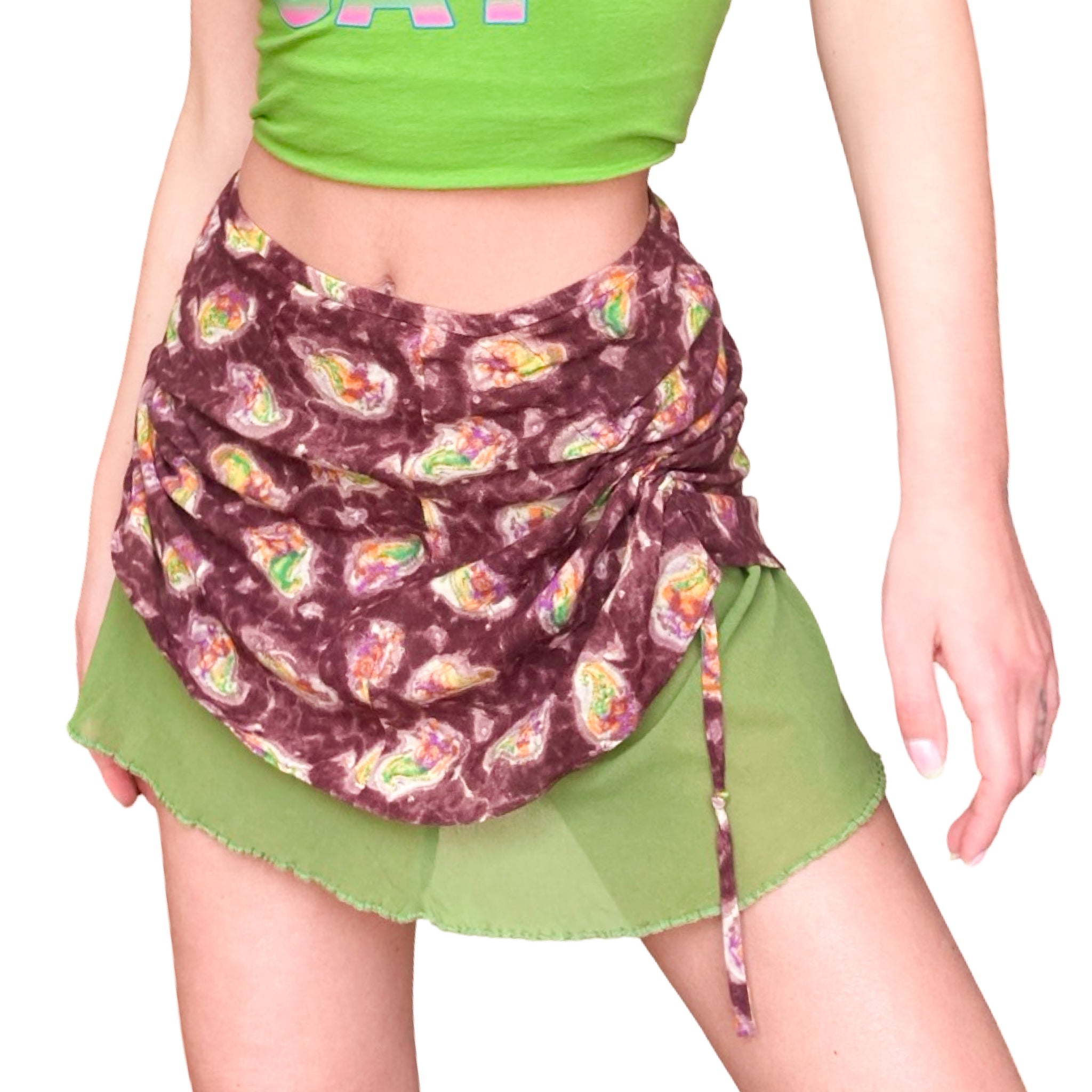 Plein Sud 2000's playful mini skirt