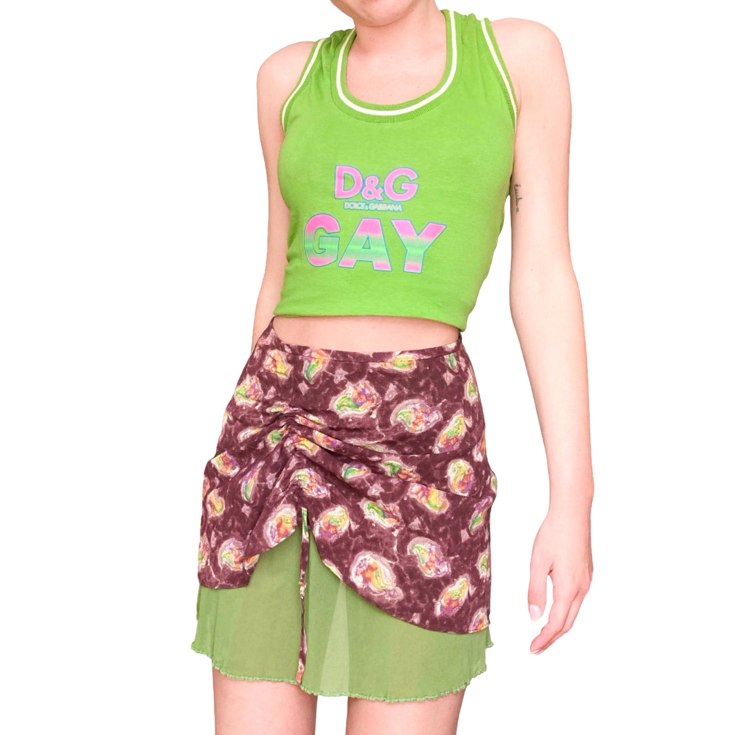 Plein Sud 2000's playful mini skirt