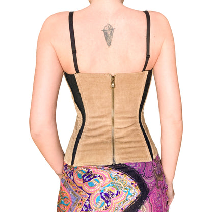 Dolce & Gabbana F/W 2002 corduroy butterfly corset
