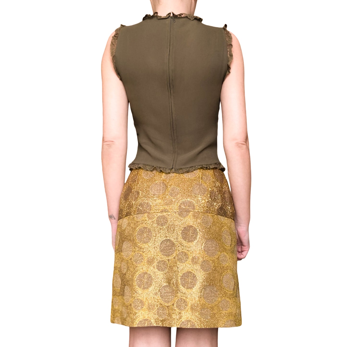 Dries Van Noten F/W 2015 golden skirt