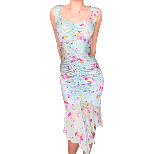 Emanuel Ungaro 2000's bodycon floral dress