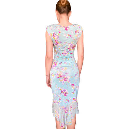 Emanuel Ungaro 2000's bodycon floral dress