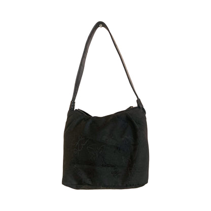 Blumarine 2000's nylon butterflies & strass shoulder bag