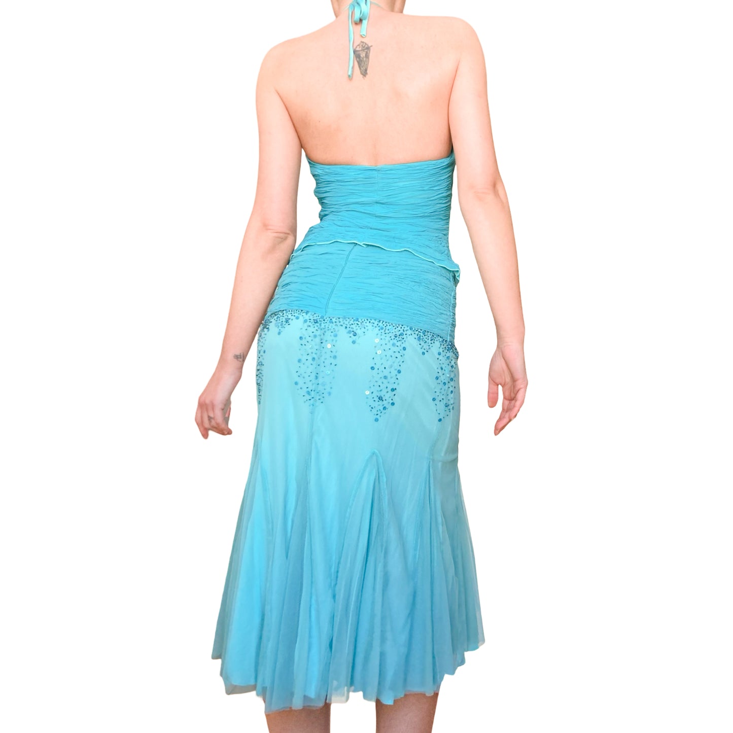 Luxury Italian Designer 2000's rare mermaid silk set