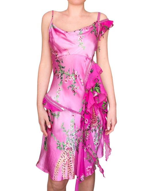 Italian Designer 2000s modular silk magic dress