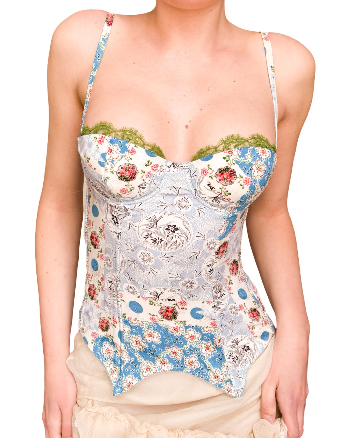 John Galliano F/W 2002 silk brocade bustier