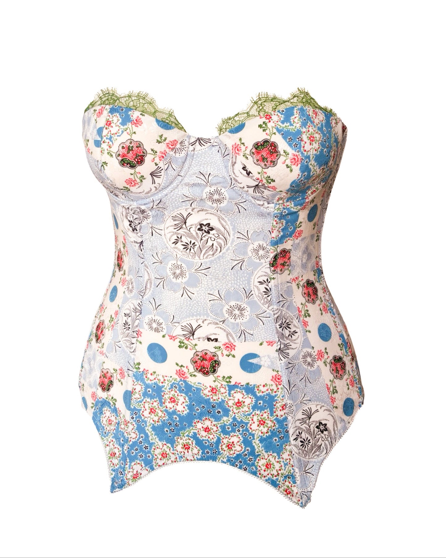 John Galliano F/W 2002 silk brocade bustier