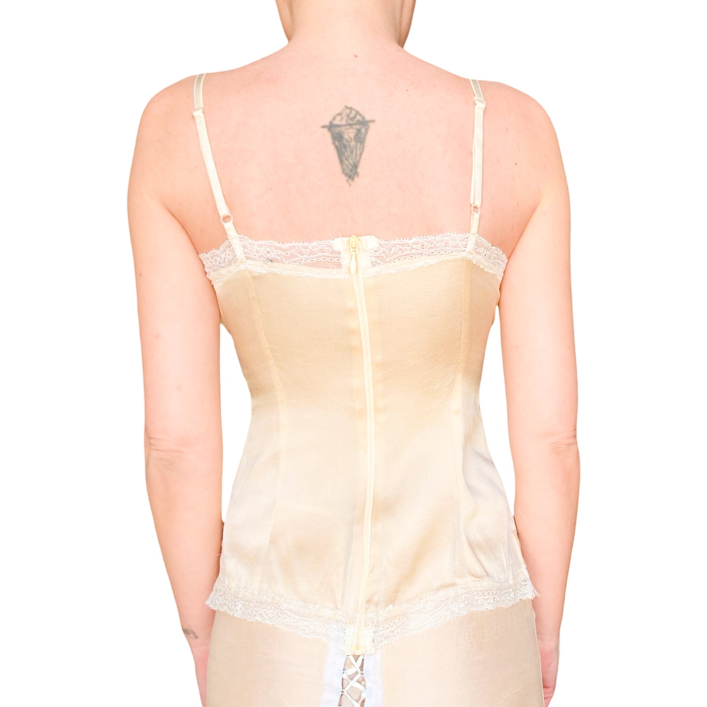 Italian designer silk & lace camisole