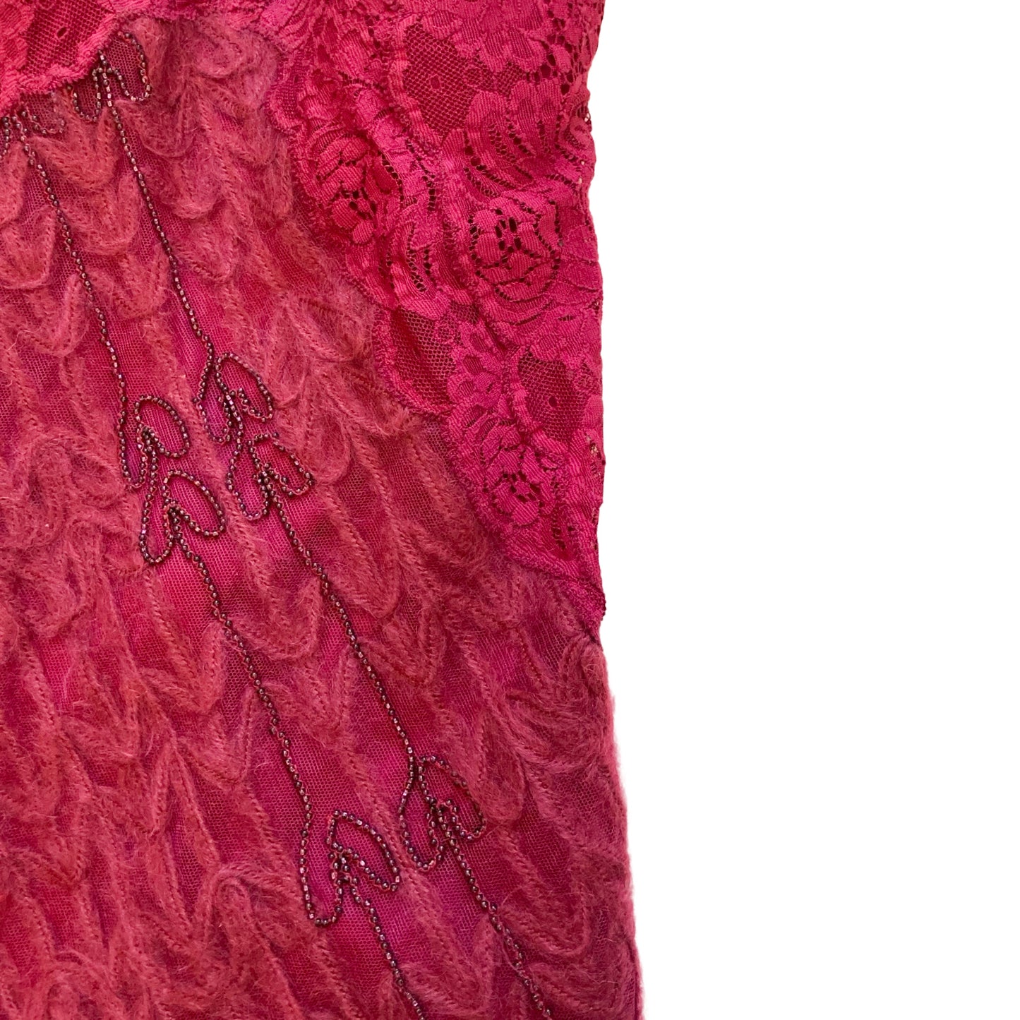 La Perla 1990s bare back burgundy dress