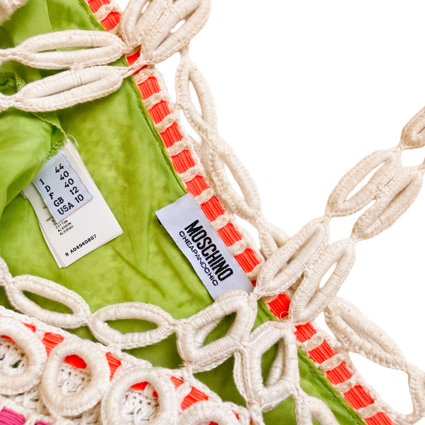 Moschino 2000's crochet dress
