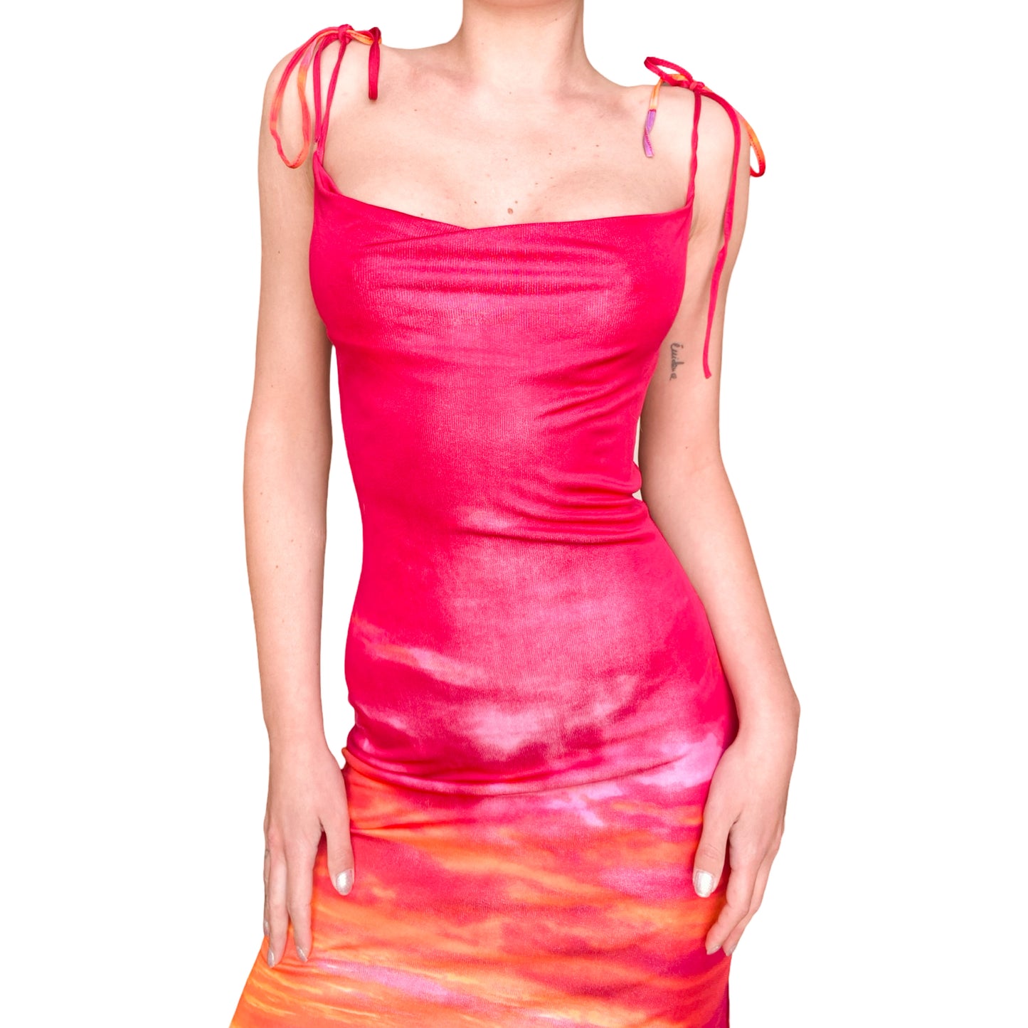 Roberto Cavalli Class S/S 2000 sunset dress