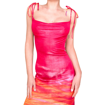 Roberto Cavalli Class S/S 2000 sunset dress