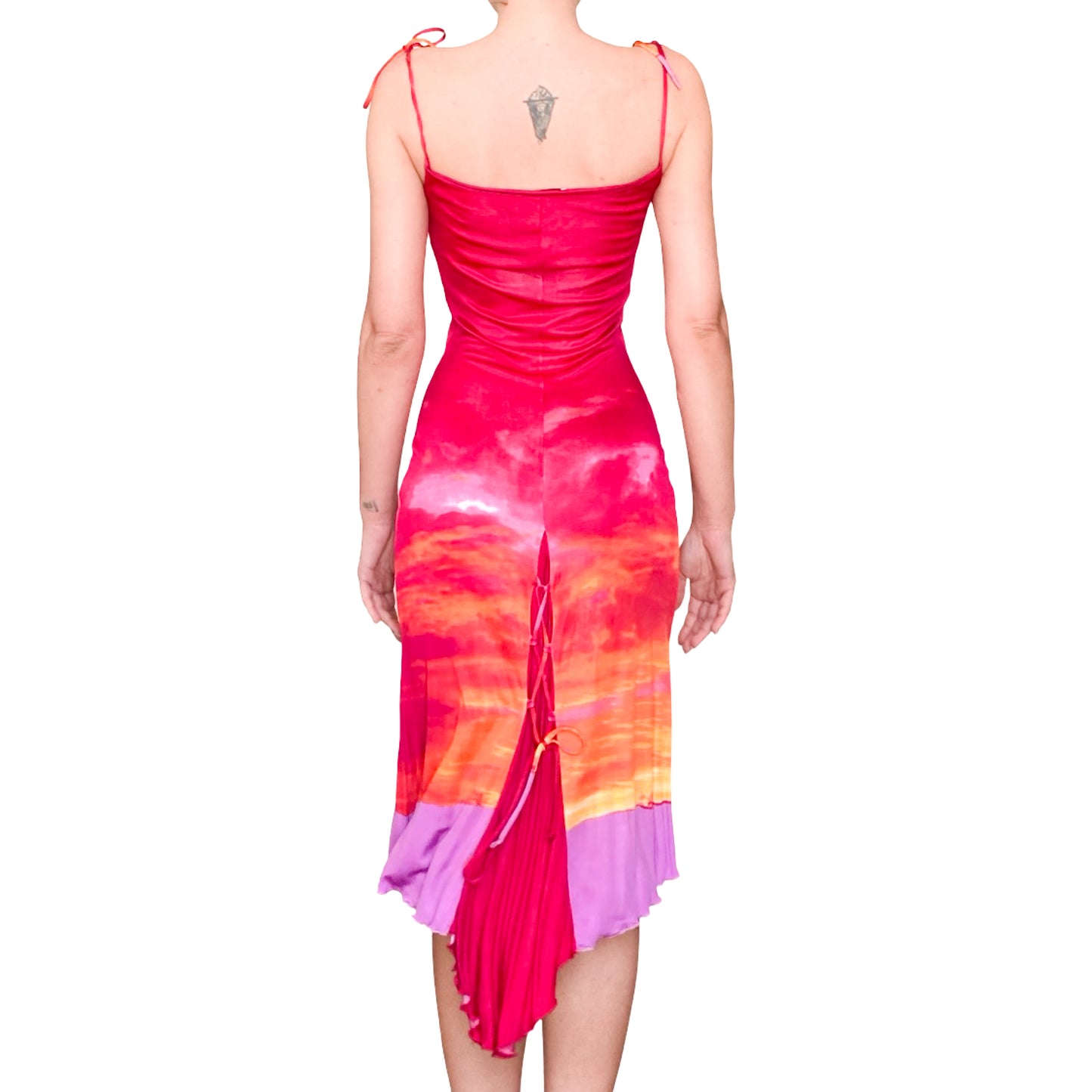 Roberto Cavalli Class S/S 2000 sunset dress