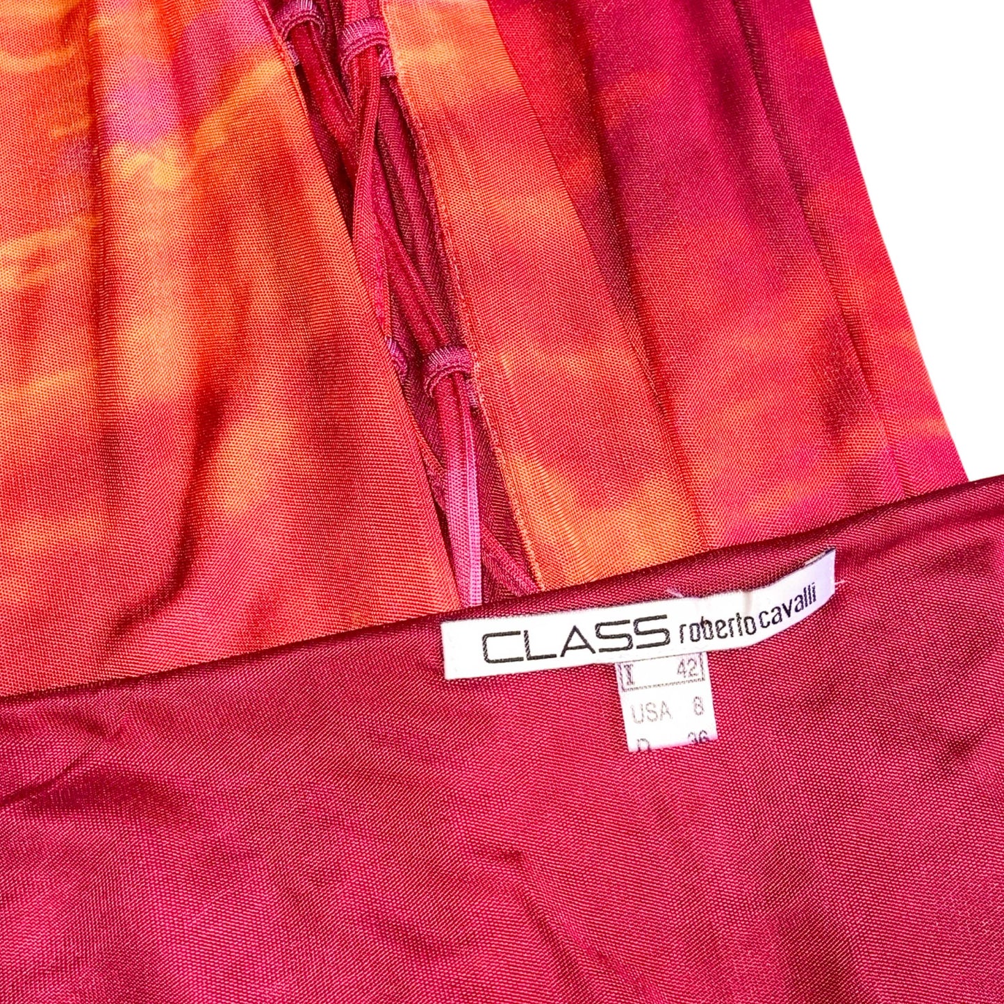 Roberto Cavalli Class S/S 2000 sunset dress