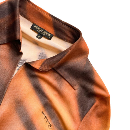 Roberto Cavalli F/W 2000 Iconic Tiger Silk Shirt