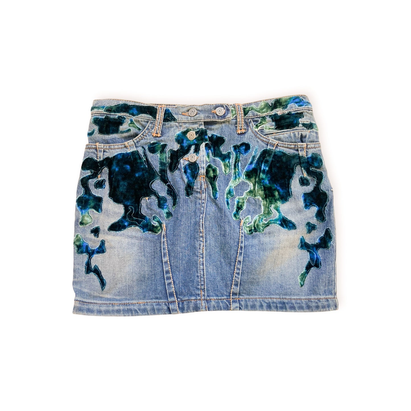 Galliano 2007 rare denim micro skirt