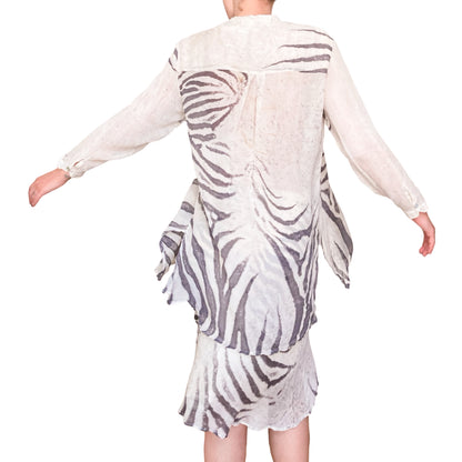 Roberto Cavalli S/S 1999 runway zebra set