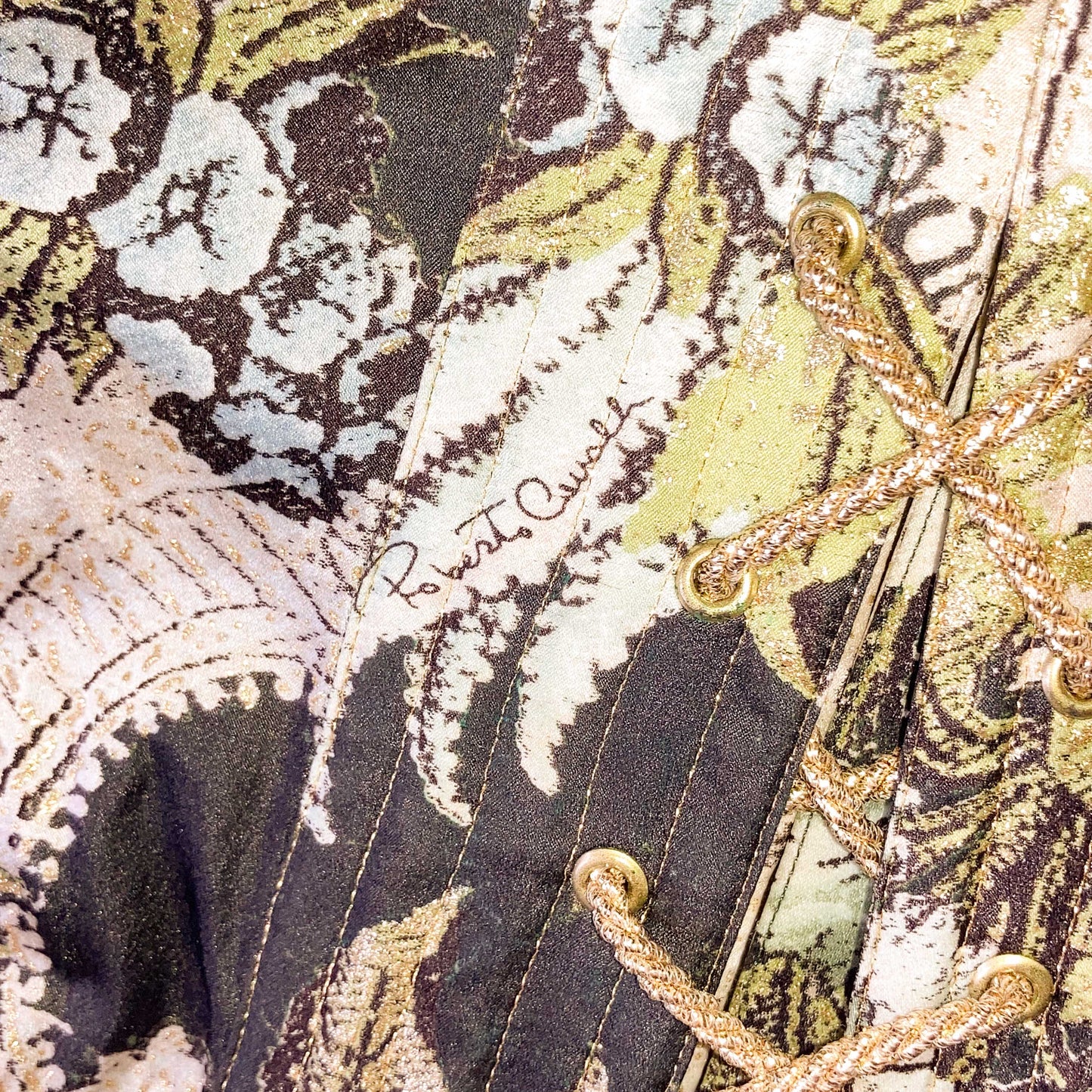 Roberto Cavalli S/S 2003 silk corset