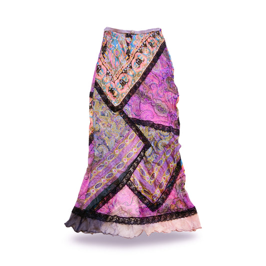 Voyage 90's rare sheer silk skirt