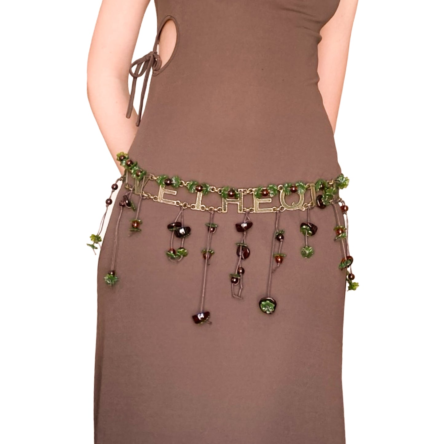 “Save The Queen” VTG Beaded Fairy Belt