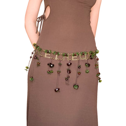 “Save The Queen” VTG Beaded Fairy Belt