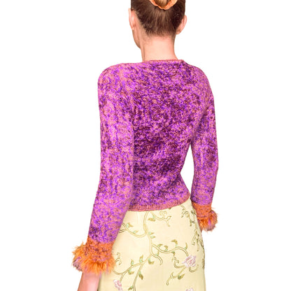 Lainey Keogh F/W 1999 feathers jumper