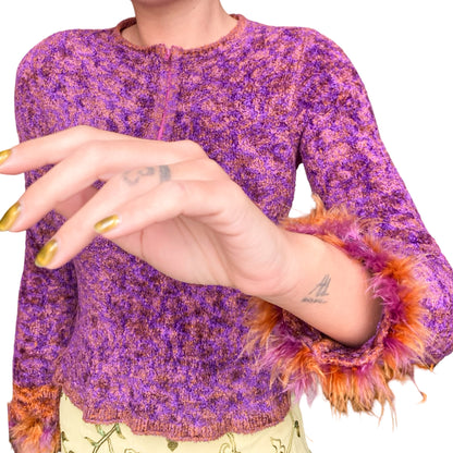 Lainey Keogh F/W 1999 feathers jumper