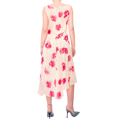 Anna Molinari S/S 1997 roses print dress - documented