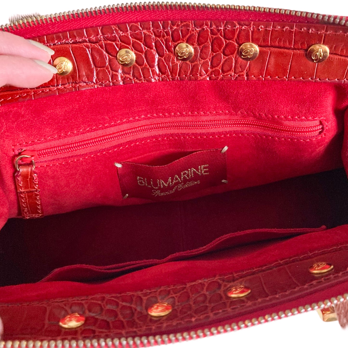 Blumarine S/S 2006 RARE floral embroidery bag
