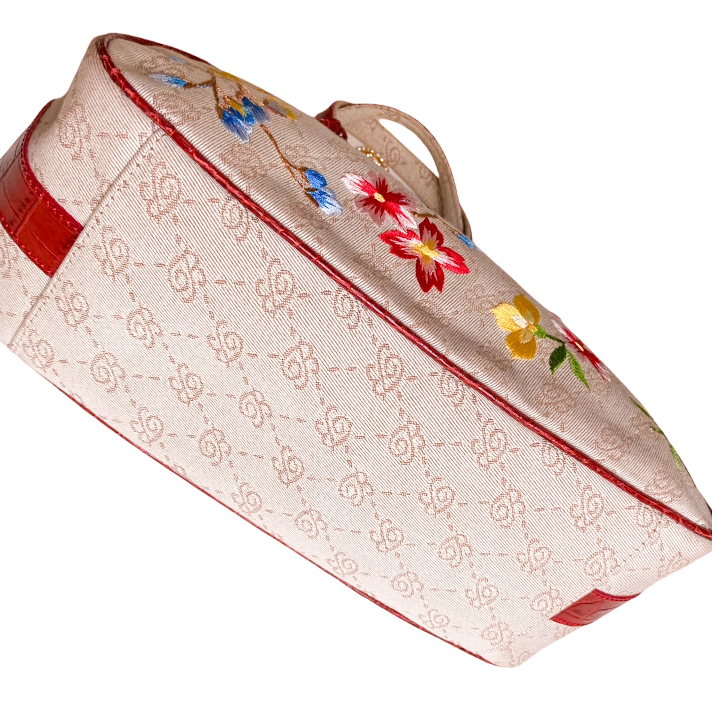 Blumarine S/S 2006 RARE floral embroidery bag